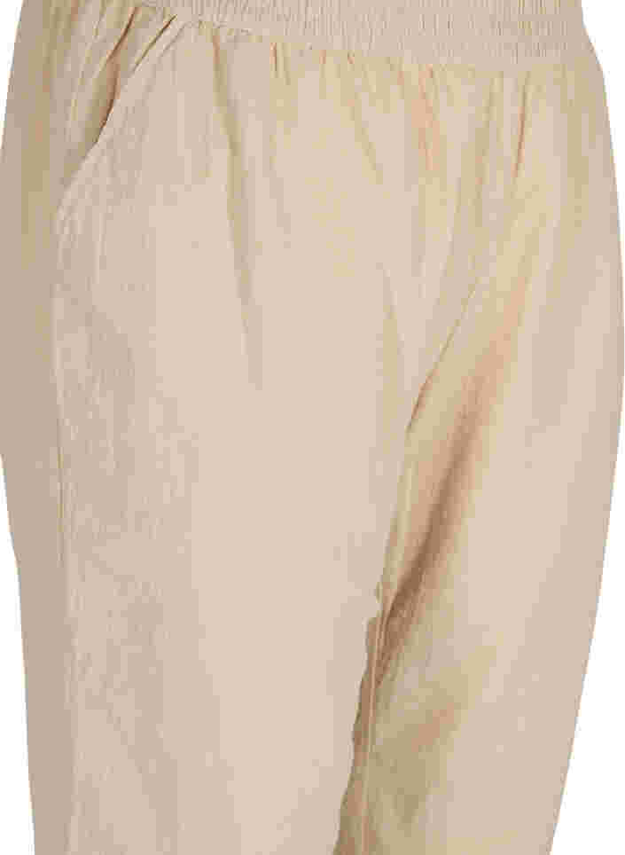 Cropped Hose aus Baumwolle, Oxford Tan, Packshot image number 2