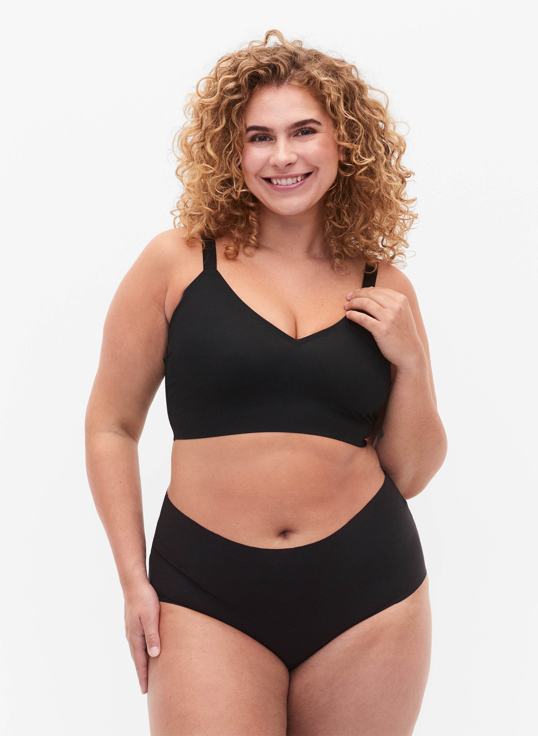 2-er Pack invisible Panties, Schwarz, Model