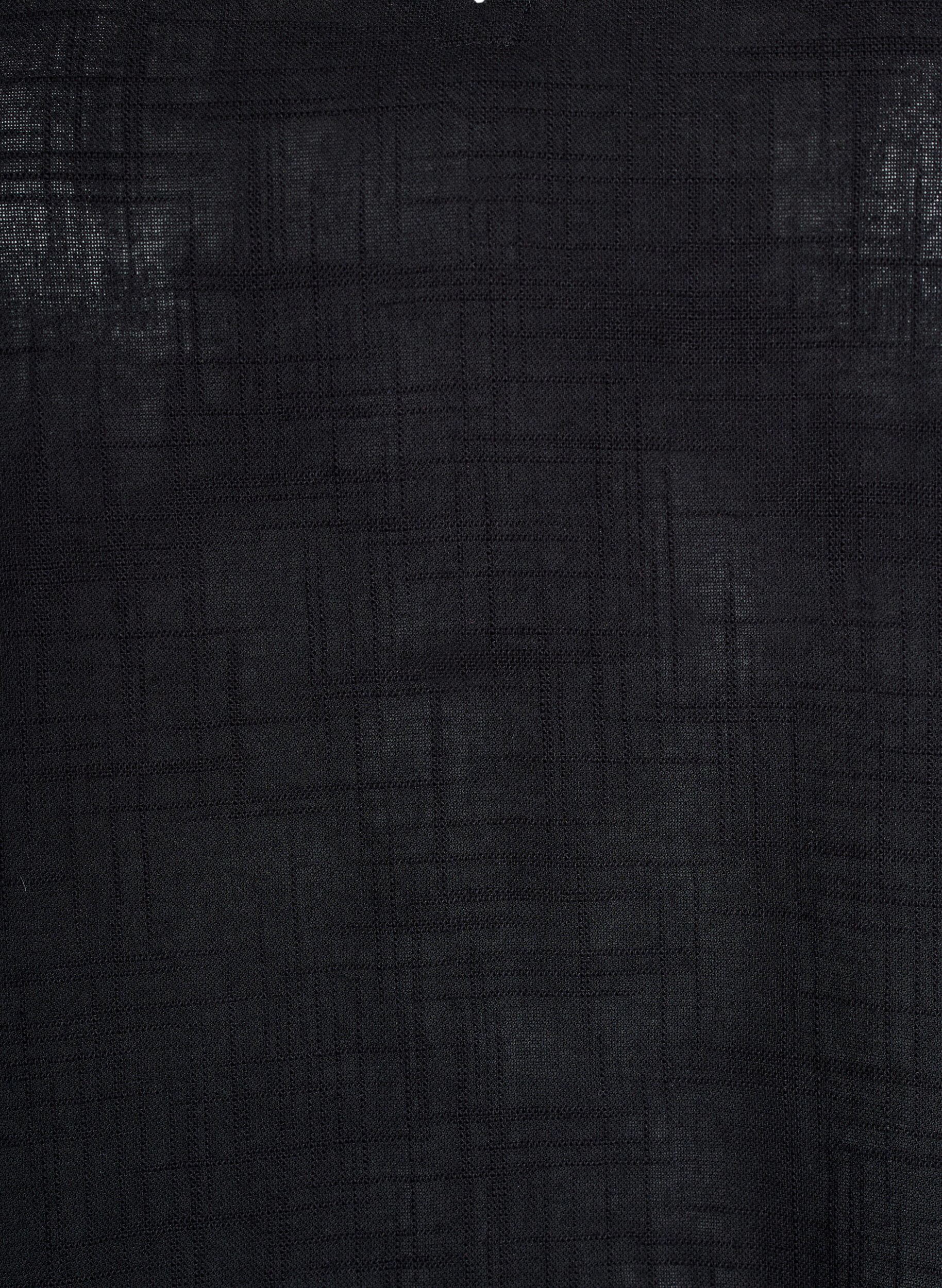 Zizzi Lockere Bluse mit angeschnittenen &Auml;rmeln, Schwarz, Packshot image number 2