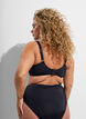 Bikini Top mit B&uuml;gel und goldfarbenem Detail, Schwarz, Model image number 2