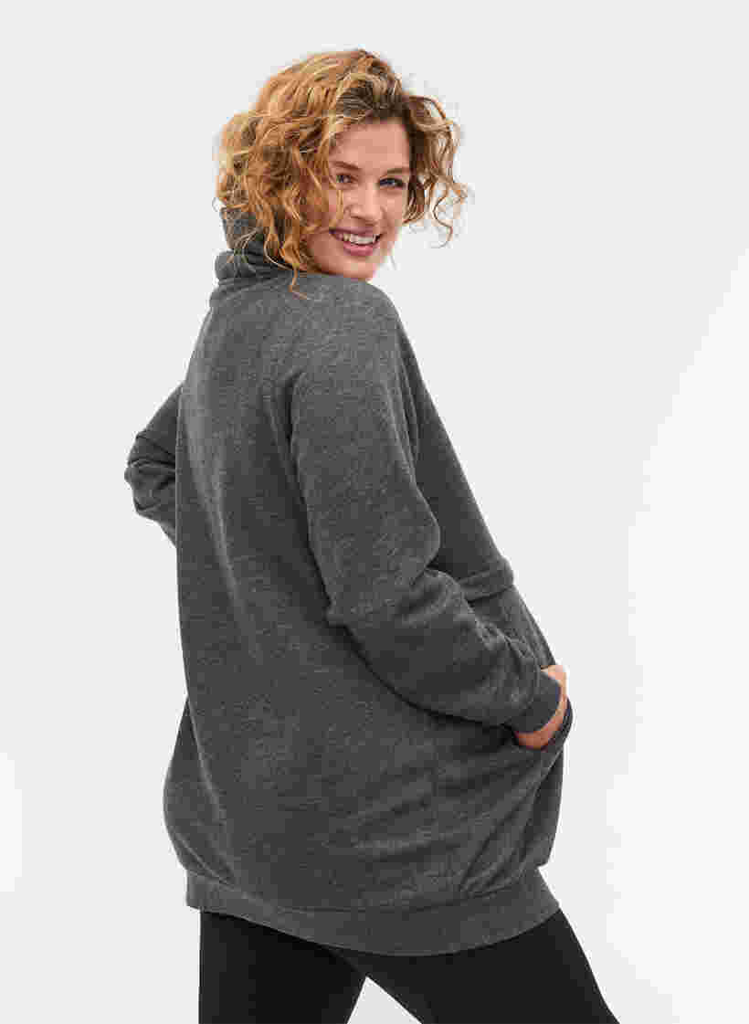Schwangerschafts-Sweatshirt mit Stillfunktion, Dark Grey Melange, Model image number 1