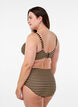 Bikinioberteil mit Bügel und Muster, Braun, Model image number 2