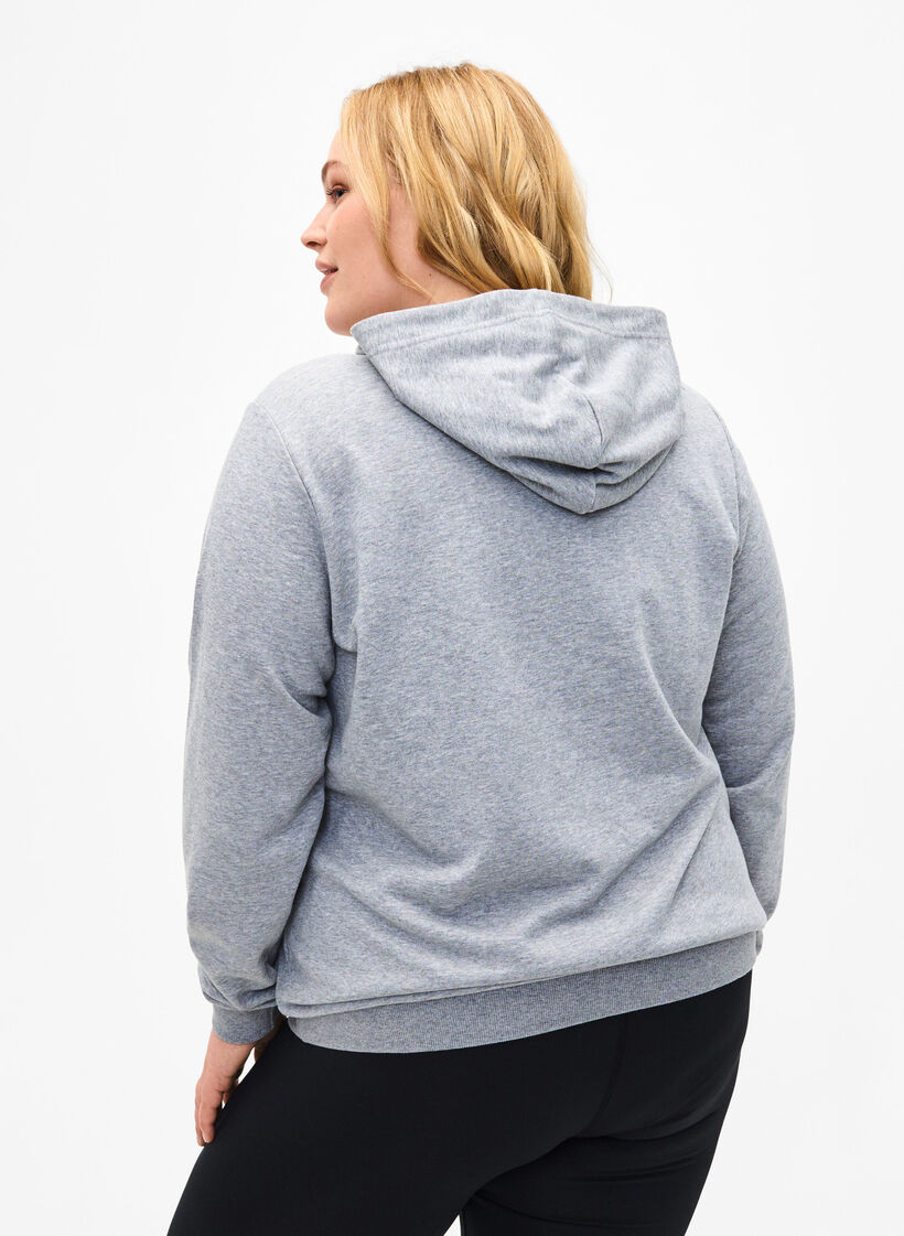 Sweat-Hoodie, Light Grey Melange, Model image number 1