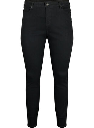 Amy Jeans mit hoher Taille und extra schlanker Passform, Black, Packshot image number 0