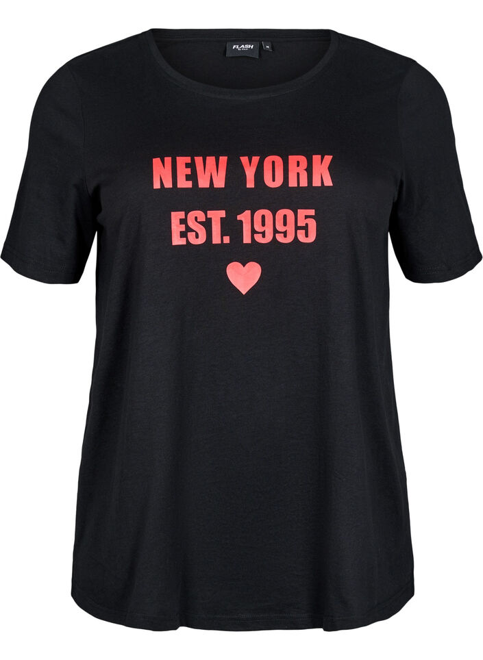 FLASH - T-Shirt mit Print, Schwarz, Packshot image number 0