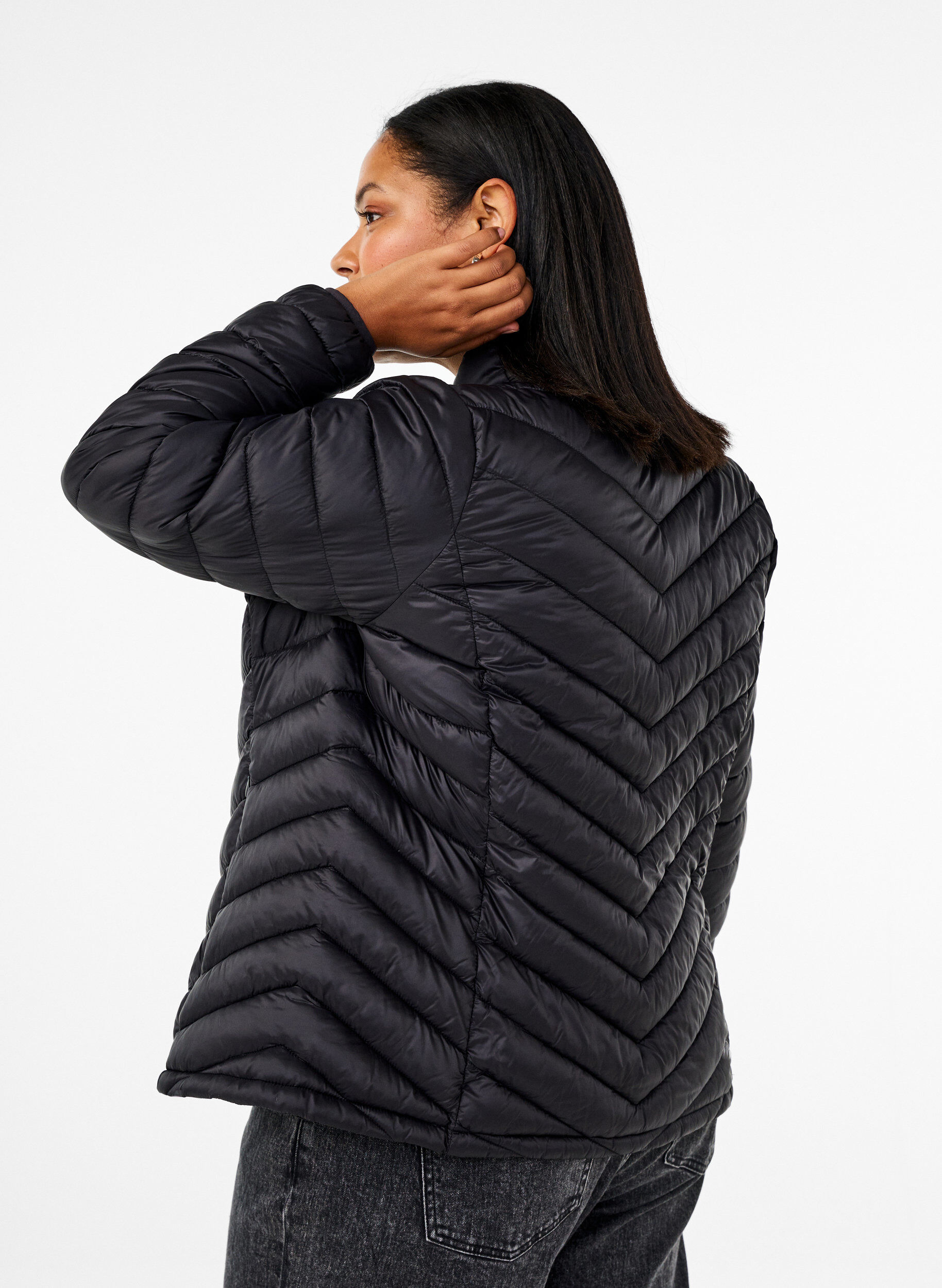 ZizziLeichte Jacke mit Taschen, Schwarz, Model image number 2