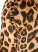 Kleid mit Leopardenmuster und R&uuml;schendetails, Braun, Packshot image number 3