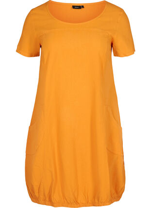 Kleid mit Taschen, Spruce Yellow, Packshot image number 0