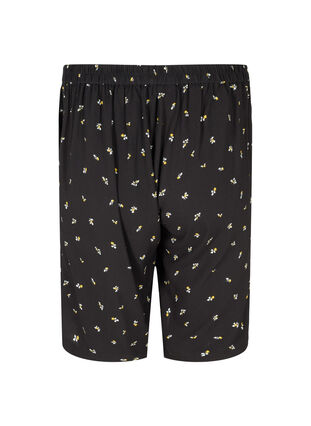Bermuda-Shorts aus Viskose mit Print, Black AOP, Packshot image number 1
