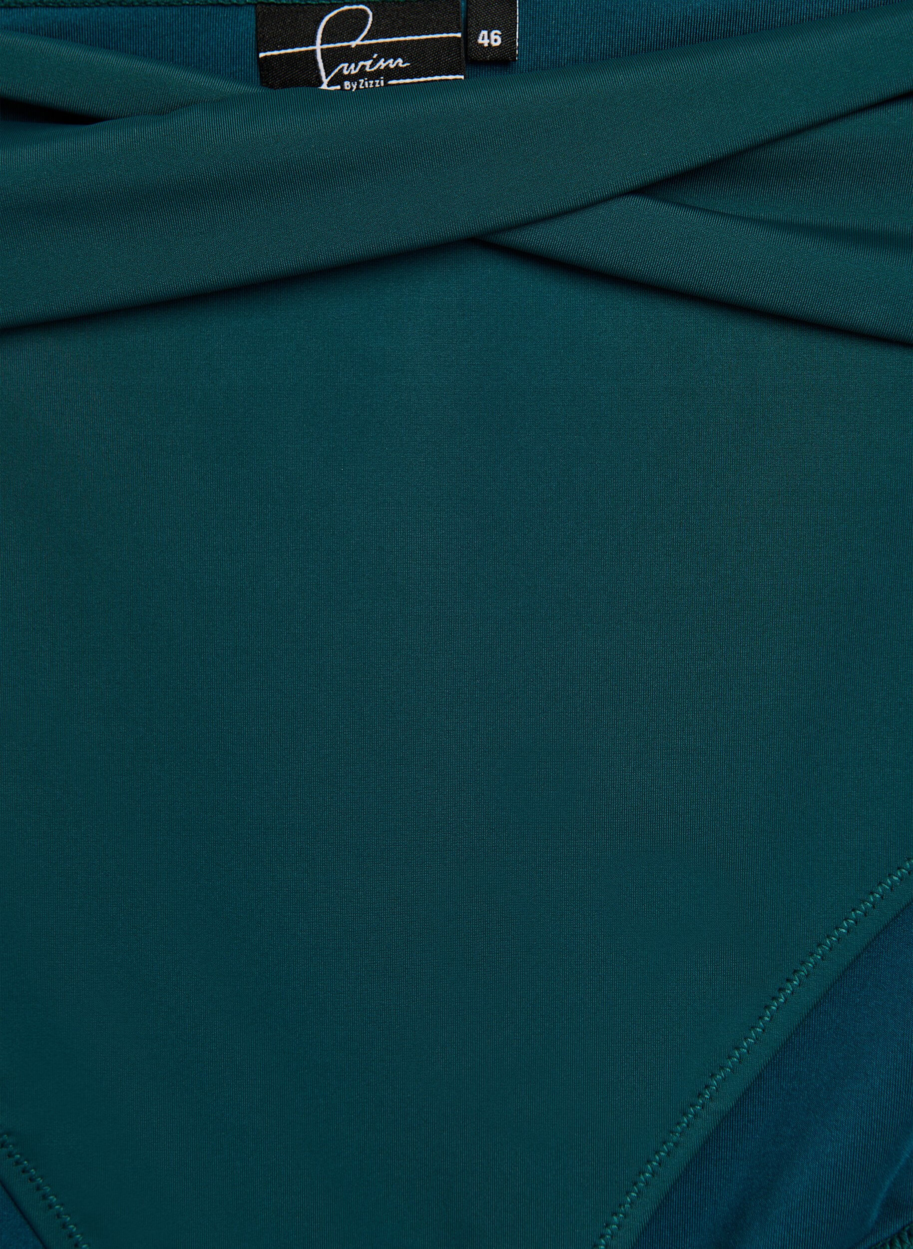 Zizzi Bikini-Slip mit Wickeldetail, Gr&uuml;n, Packshot image number 2