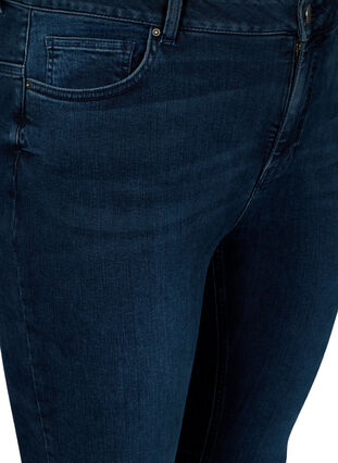 Super Slim Amy Jeans mit hoher Taille, Blue/Black Denim, Packshot image number 2