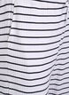 Locker geschnittene Nachthose mit Streifen, Weiß, Packshot image number 2