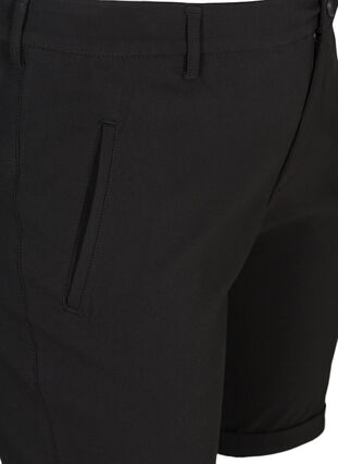 Shorts aus Viskosemischung, Black, Packshot image number 2