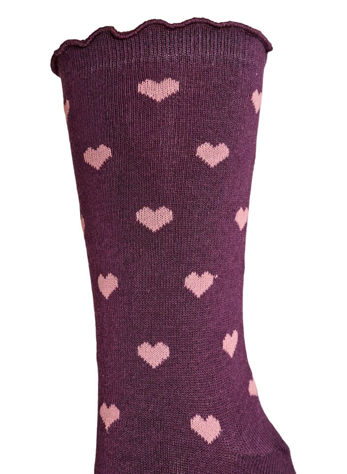 Socken aus Baumwolle mit Mustern, Rot, Packshot image number 2