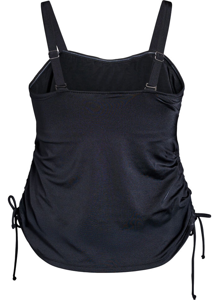 Tankini mit herausnehmbaren Cups und verstellbaren Seiten, Schwarz, Packshot image number 1