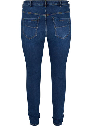 Super slim Amy Jeans mit hoher Taille, Blue denim, Packshot image number 1