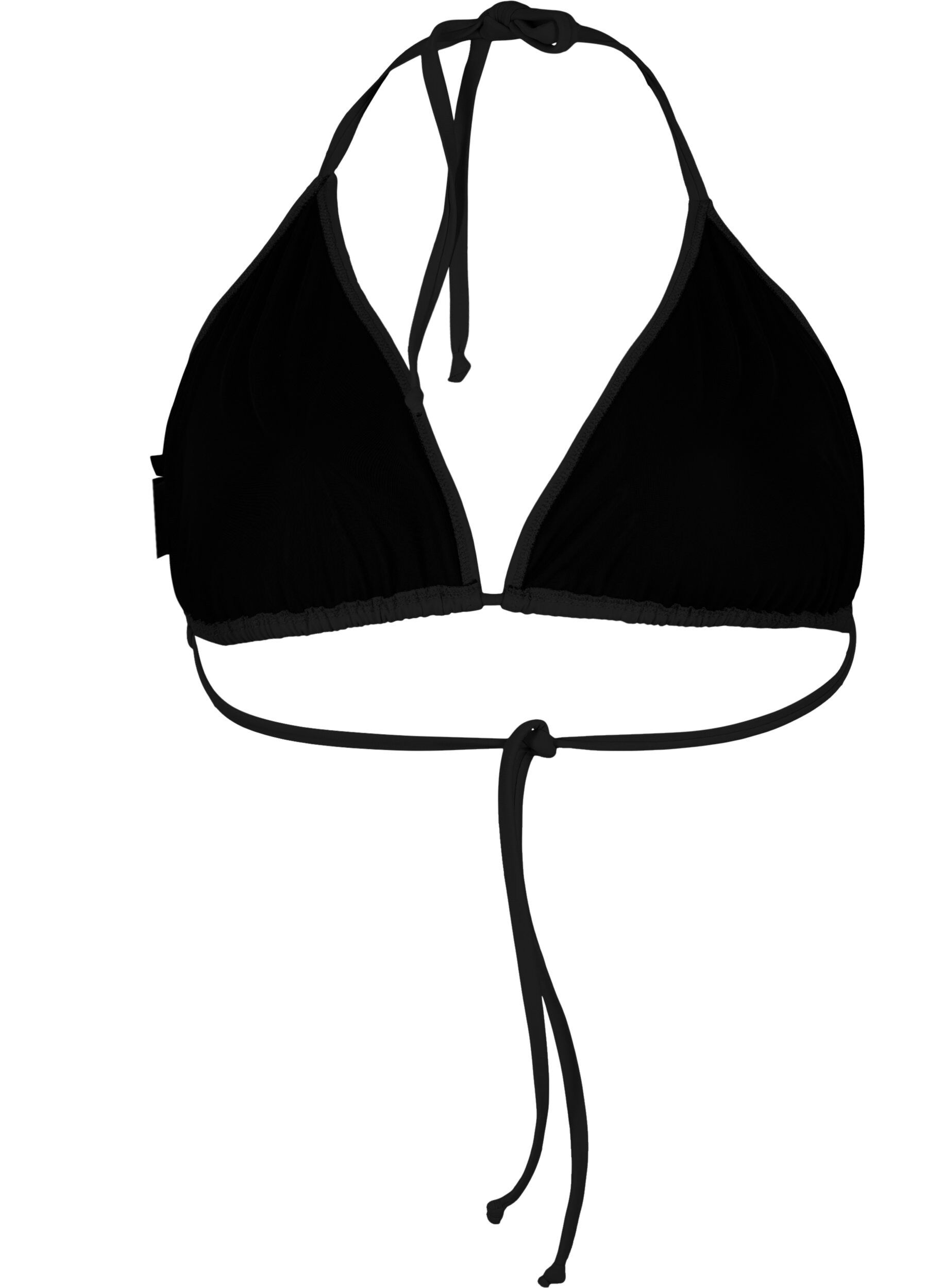 Zizzi Triangel-Bikinioberteil, Schwarz, Packshot image number 1
