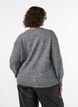 Pullover mit Blumenapplikation, Grau, Model image number 2