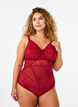 Body aus Spitze mit Mesh, Rhythmic Red, Model image number 0