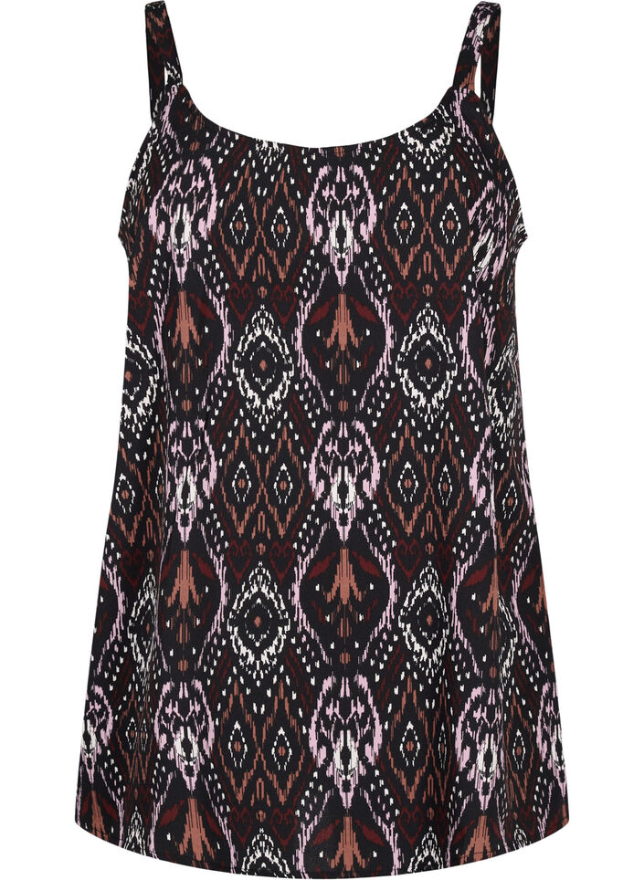 FLASH - Top mit Print, Black Rose Ethnic, Packshot image number 0