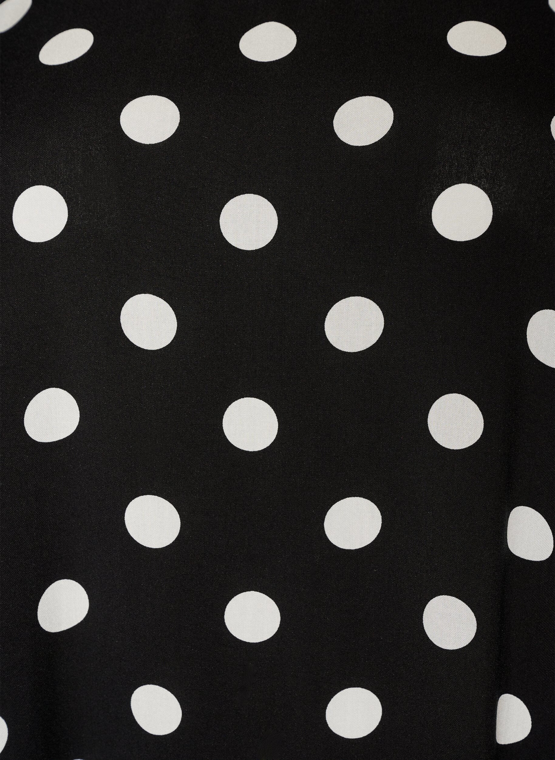 ZizziKleid aus Viskose mit Schnittlinie, Schwarz, Packshot image number 2