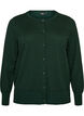 Cardigan aus Feinstrick mit Rundhalsausschnitt, Gr&uuml;n, Packshot image number 0