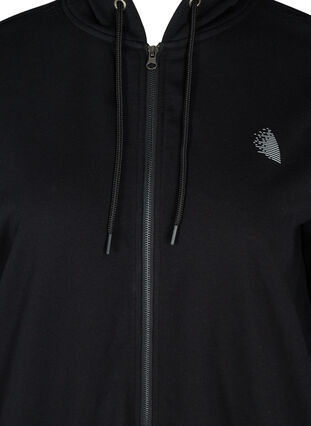 Sweatshirt mit Kapuze und Aufdruck, Black Move, Packshot image number 2