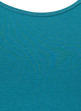 Solide Farbe Grundoberteil aus Baumwolle, Brittany Blue, Packshot image number 2