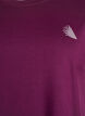 Einfarbiges Trainings-T-Shirt, Lila, Packshot image number 2