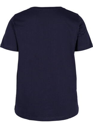 Weihnachts-T-Shirt aus Baumwolle, Navy Blazer Penguin, Packshot image number 1