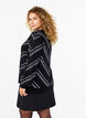 Strickpullover mit Rundhalsausschnitt und Schimmer-Effekt, Black w.S.L.Stripes, Model image number 1