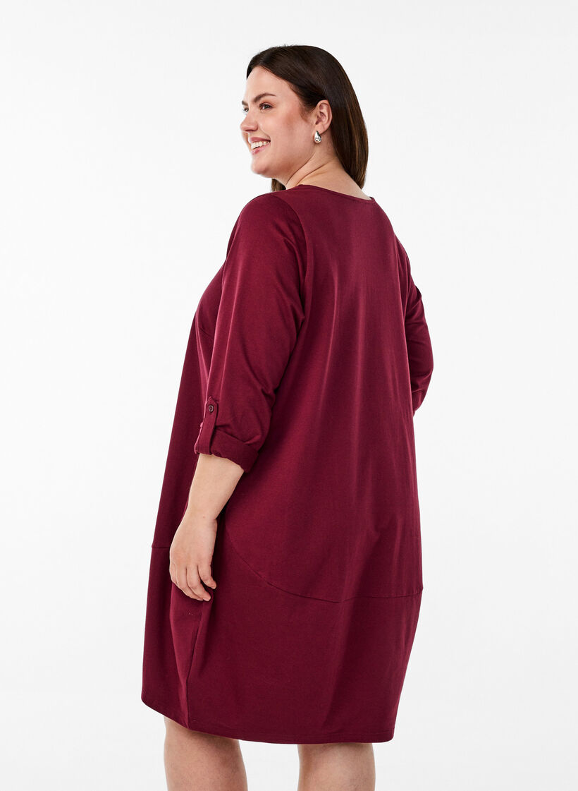 Ballkleid mit Taschen, Dunkles Bordeaux, Model image number 2