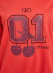 Sweatshirt mit Motiv auf der Vorderseite, Rot, Packshot image number 2