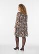 Kleid aus Chiffon mit gebl&uuml;mtem Print und R&uuml;schenlagen, Braun, Model image number 2
