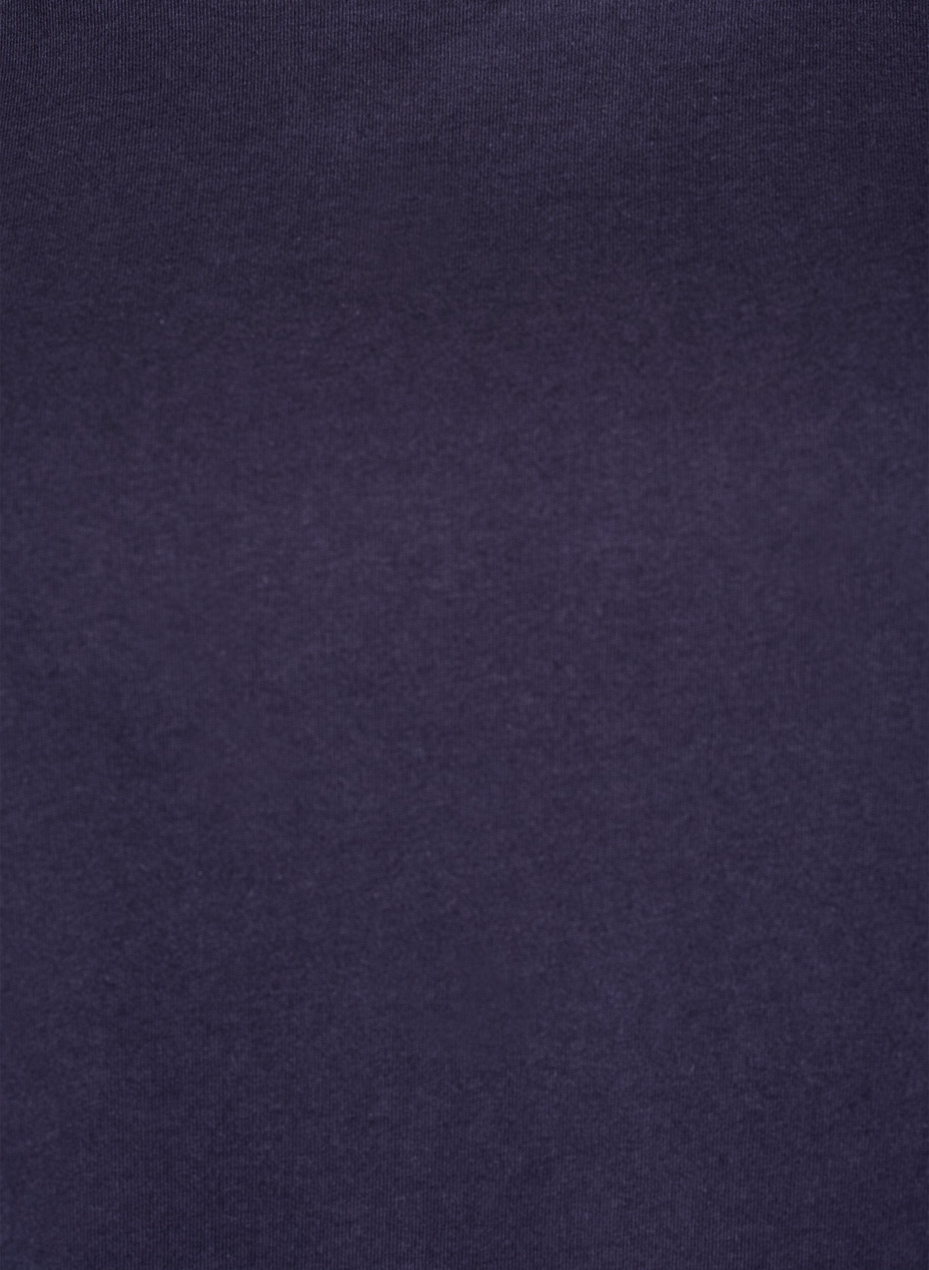 Zizzi T-Shirt mit &Auml;rmeln aus Broderie Anglaise, Blau, Packshot image number 2