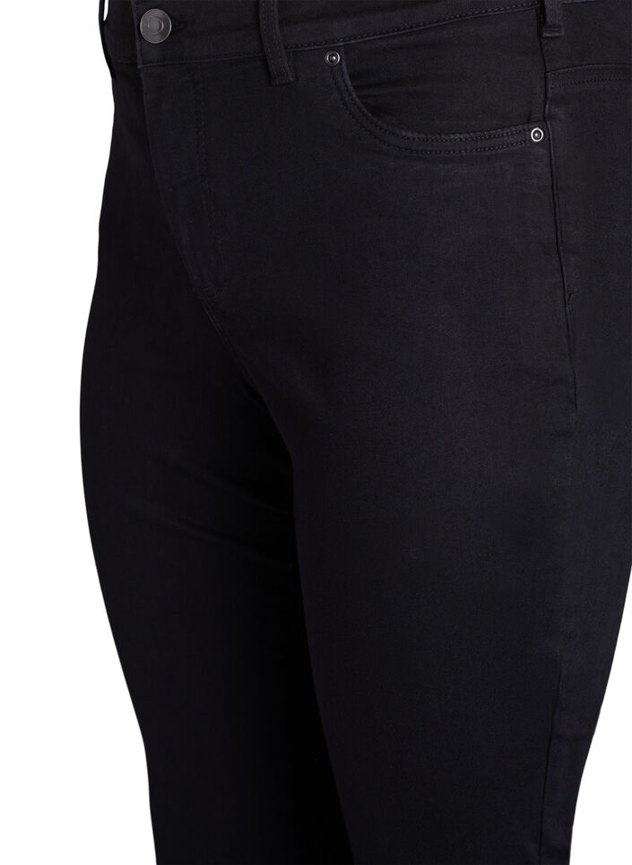 Slim fit Jeans mit normaler Taille, Black, Packshot image number 2