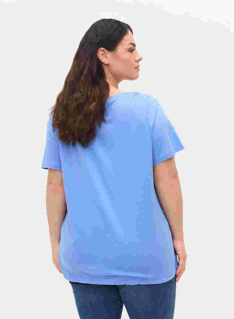 T-Shirt mit verstellbarem Saum, Ultramarine, Model image number 1