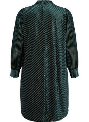 Strukturiertes Kleid aus Velours, Scarab, Packshot image number 1