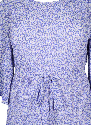 Blumen-Plissee-Kleid mit Kordelzug, Small Flower AOP, Packshot image number 2