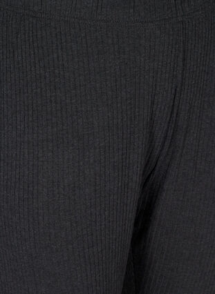 Lockere Hose aus Rippqualität, Dark Grey Melange, Packshot image number 2
