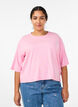Boxy T-Shirt aus Bio-Baumwolle., Pink, Model image number 0