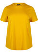 Basic-T-Shirt aus Baumwolle mit Rundhalsausschnitt, Gelb, Packshot image number 0