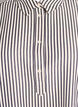 Gestreifte Bluse mit Knopfdetail am Rücken, Schwarz, Packshot image number 2