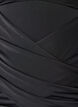Badeanzug mit gekreuztem Raffungselement, Schwarz, Packshot image number 2