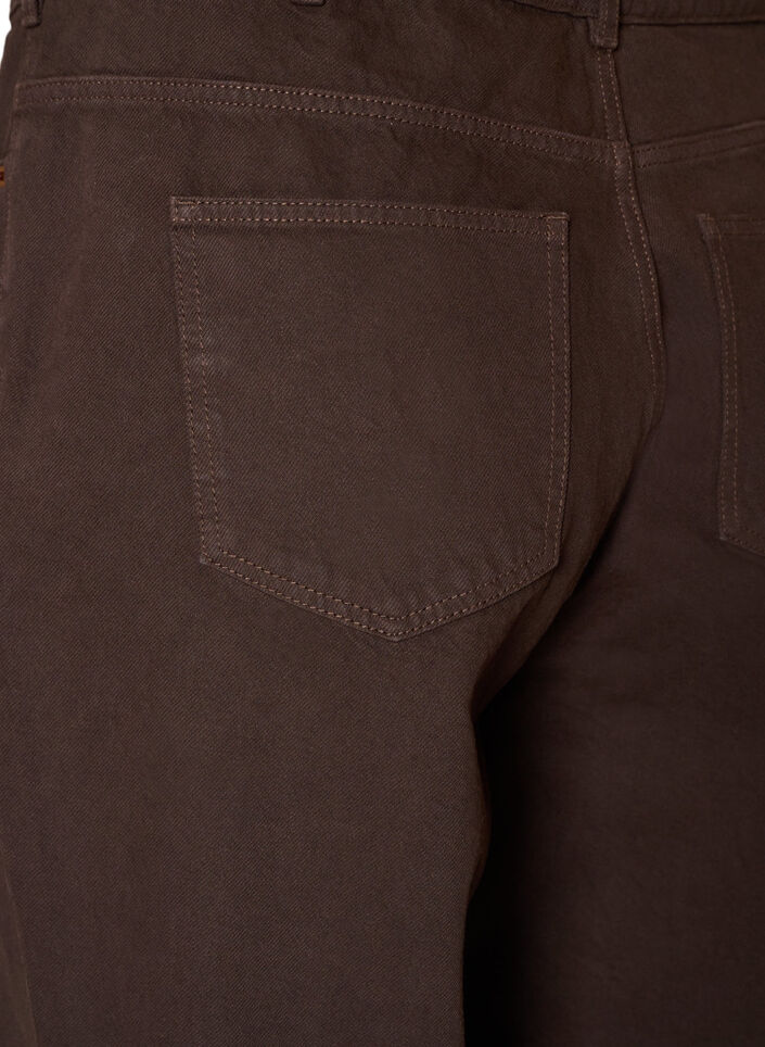 Farbige Jeans Kiana mit gerader Passform, Braun, Packshot