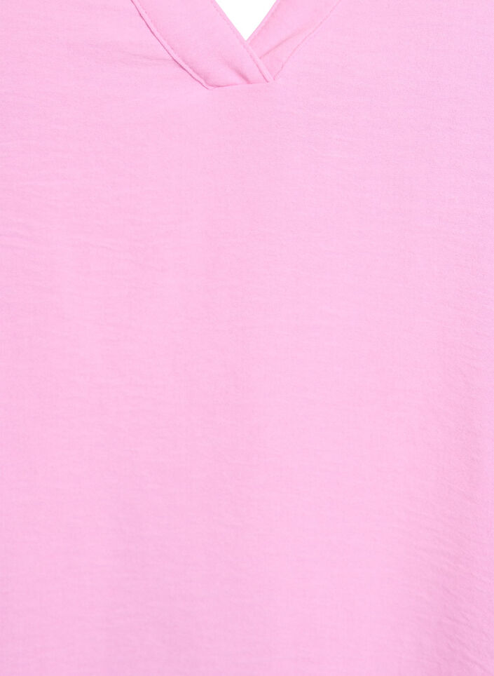 &Auml;rmelloses Oberteil mit Faltendetails, Pink, Packshot image number 2