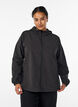 Leichte Jacke mit Kapuze und Rei&szlig;verschluss, Schwarz, Model image number 0