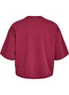 Kurzes T-Shirt mit Lockere Passform, Dunkles Bordeaux, Packshot image number 1