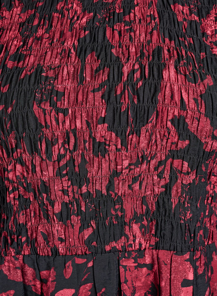 Bluse mit Smock und langen Ärmeln, Schwarz, Packshot image number 2