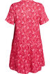 Kurzes A-Linien-Kleid aus Baumwollmusselin, Rot, Packshot image number 1
